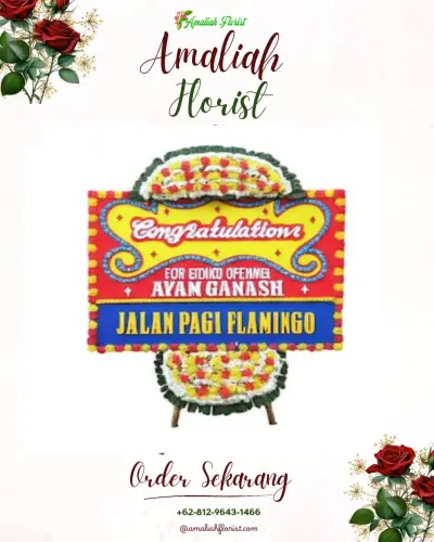 Bunga Papan Congratulation di Bangunharjo